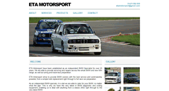 Desktop Screenshot of etamotorsport.co.uk