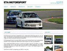 Tablet Screenshot of etamotorsport.co.uk